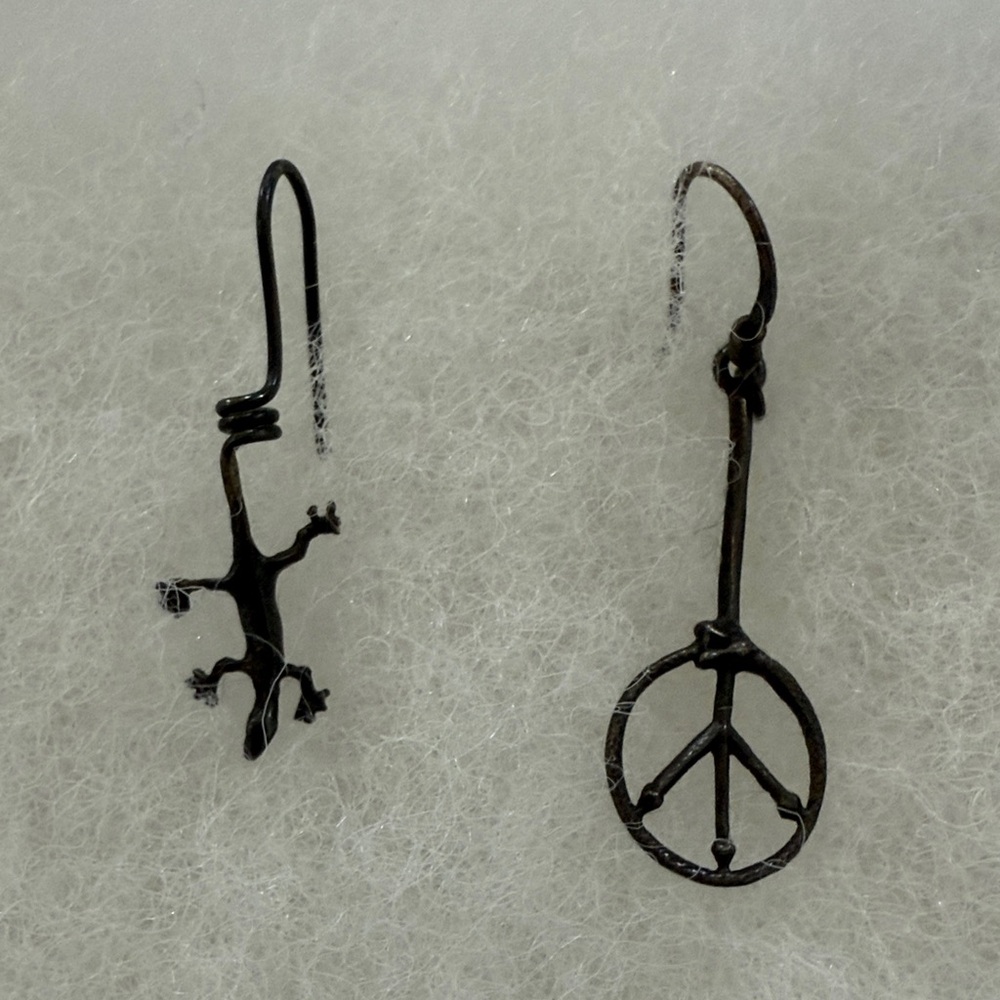 Desert Roadkill Sterling Silver Earrings
